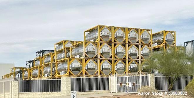 New / Unused Valqua ISO Container, 20 long. Full frame collar 4,800 Gallon / 18,000 liter +/- 2% tank, Type UN Portable Tank T14  ASTM A240 304 stainless steel. Insulated, fitted with Klinge TCR-109-...
