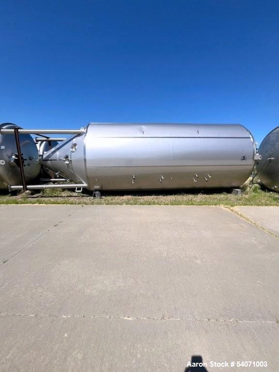 Used Berlie-Falco 304 Stainless Steel Tank | 11,359 Gallon | Dish Top | Cone Bottom | 33' H | Built 2016