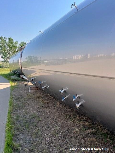 Used Berlie-Falco 304 Stainless Steel Tank | 11,359 Gallon | Dish Top | Cone Bottom | 33' H | Built 2016