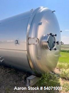 Used Berlie-Falco 304 Stainless Steel Tank | 11,359 Gallon | Dish Top | Cone Bottom | 33' H | Built 2016