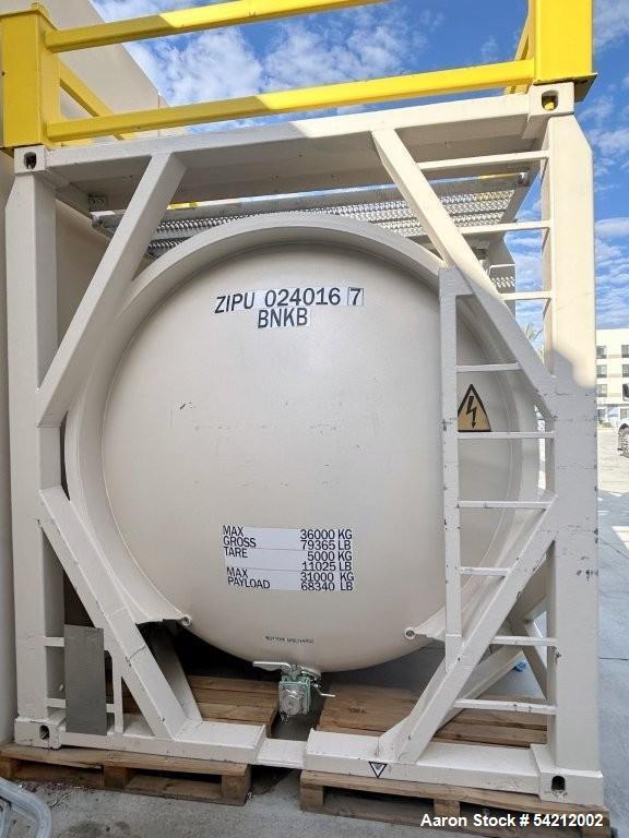 Used 8,058-Gallon 316L Stainless Steel WEW ISO Tank | Horizontal Frame-Mounted Container for Bulk Liquid Storage & Transport