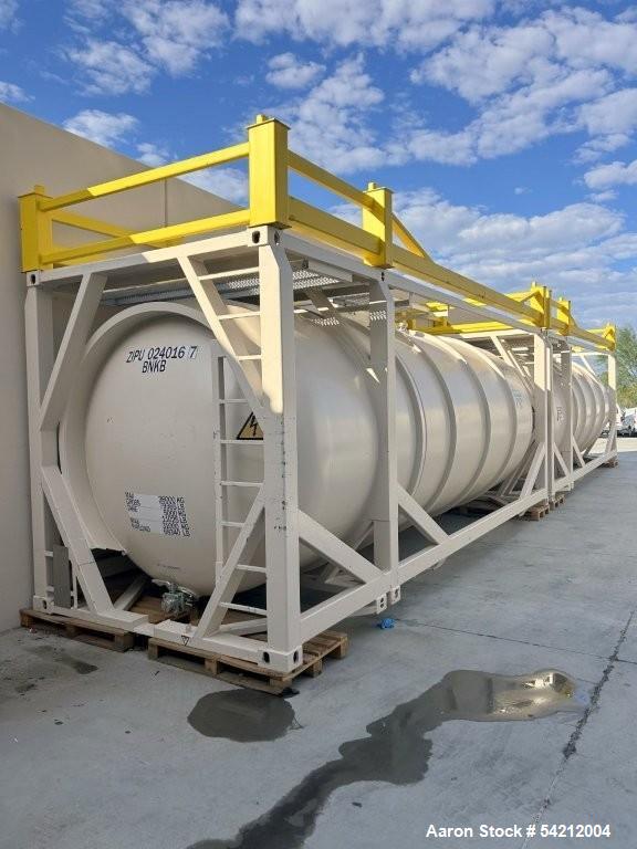 Used WEW ISO Tank Container | 8,058 Gallon (30,500 Liter) | 316L Stainless Steel | Horizontal | 25.2 PSI @ 149F | Built 2000 | Framed Transport Tank