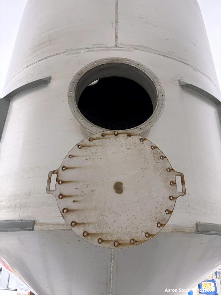 Unused 6,500-Gallon Stainless Steel Vertical Tank | Built 2022 | Dual Manways | 10’ Straight Side | Industrial & Food-Grade Storage Vessel
