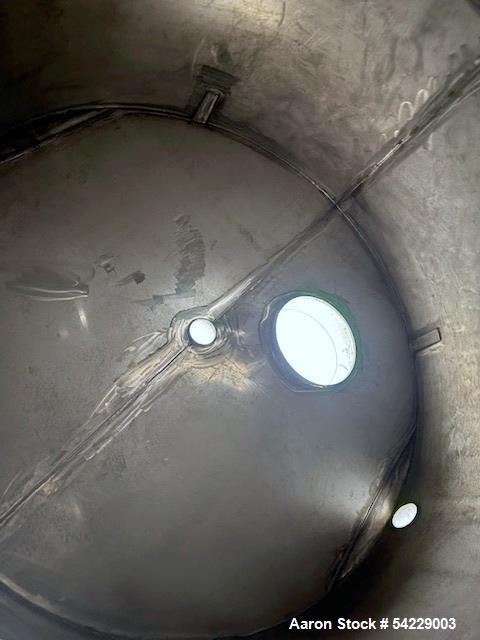 Unused 6,500-Gallon Stainless Steel Vertical Tank | Built 2022 | Dual Manways | 10’ Straight Side | Industrial & Food-Grade Storage Vessel