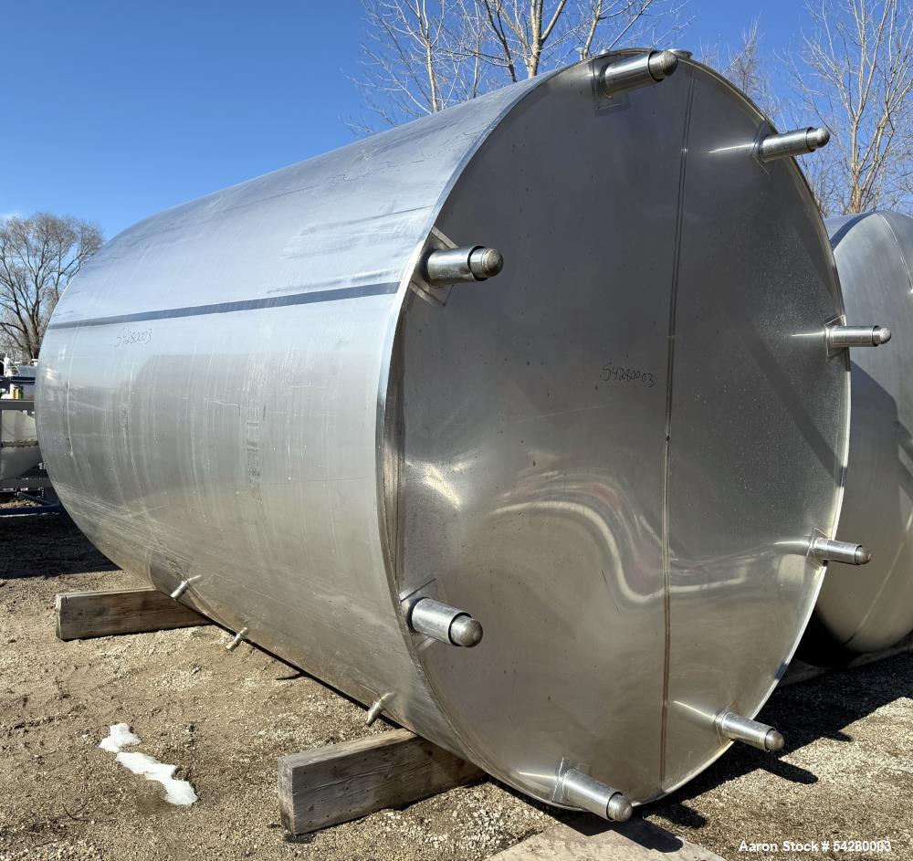 Used Cherry Burrell Jacketed Mix Tank. 7,500 Gallon, Stainless steel.
