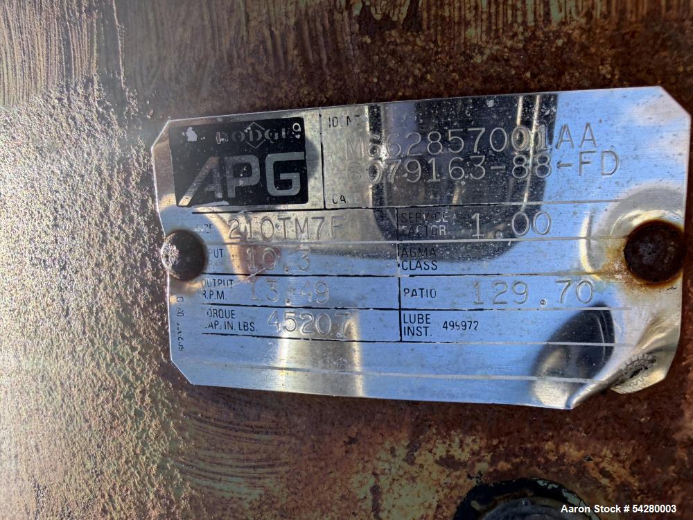 Used Cherry Burrell Jacketed Mix Tank. 7,500 Gallon, Stainless steel.