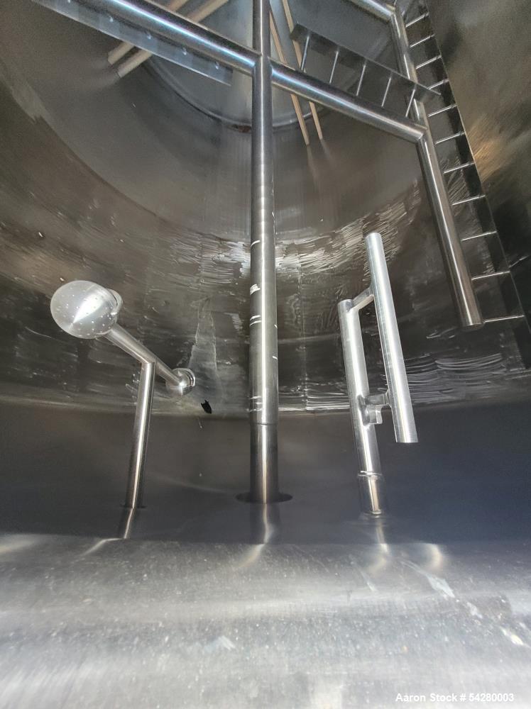 Used Cherry Burrell Jacketed Mix Tank. 7,500 Gallon, Stainless steel.