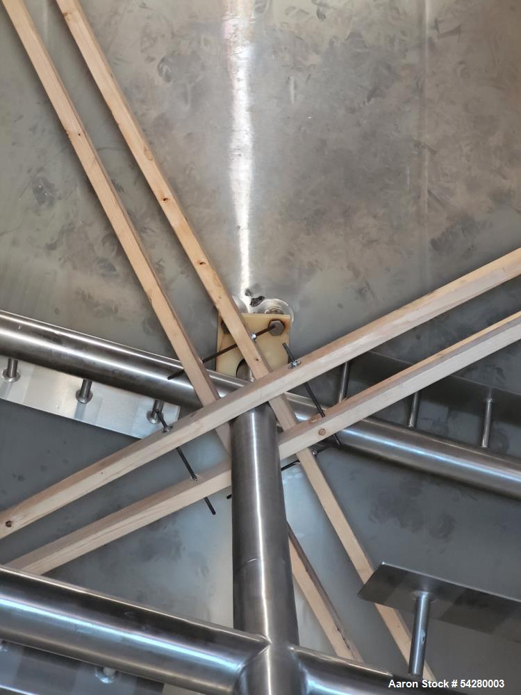 Used Cherry Burrell Jacketed Mix Tank. 7,500 Gallon, Stainless steel.