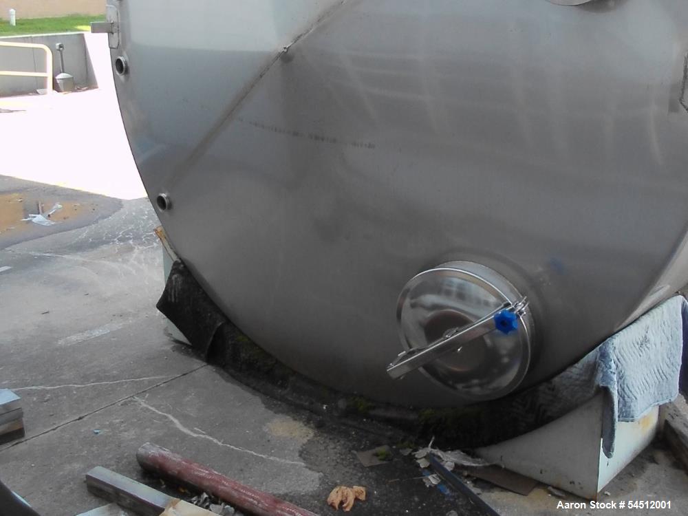 Unused TSI 7,000 Gallon Vertical Stainless Steel Holding Tank