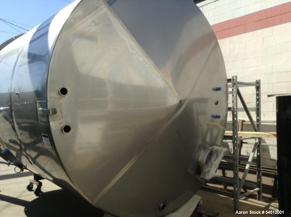 Unused TSI 7,000 Gallon Vertical Stainless Steel Holding Tank