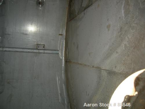 USED: Tank, 17,800 gallon, 316 stainless steel. Approximate 10'6" diameter x 27'6" straight side. Slight cone top and flat bottom. Top openings: (3) 2", (2) 3", (1) 15", (1) 20" manway with cover. Si...