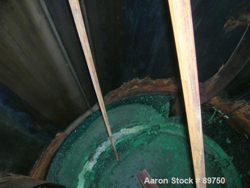 USED: Approximate 6000 gallon stainless steel mix tank. Approximate 9' diameter x 140" straight side. Dish top, flat bottom, insulated. Top mounted Lightnin agitator, Series 10, with 5 hp motor 230/4...