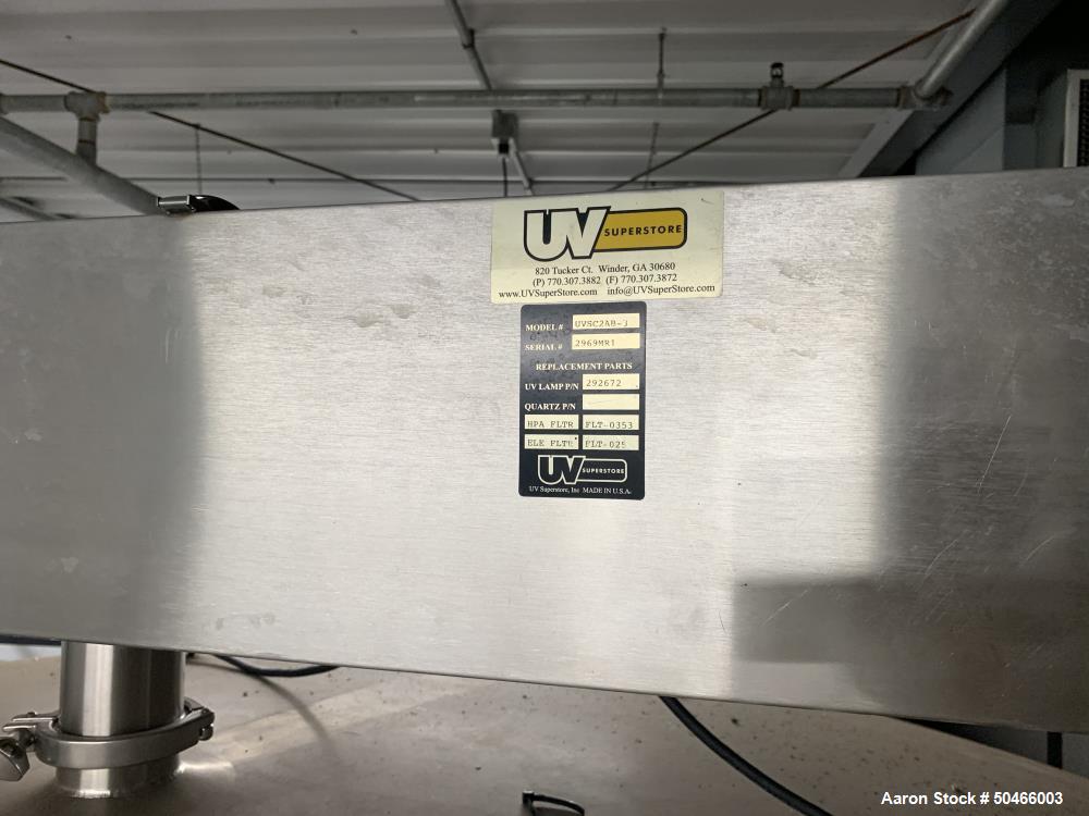 Used A&B Process Systems 10,000 Gallon Stainless Steel Food Grade Storage Tank.