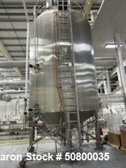 Used A&B Process 12,000 Gallon Jacketed Vertical Mix Tank – 304L Stainless Steel (2019)