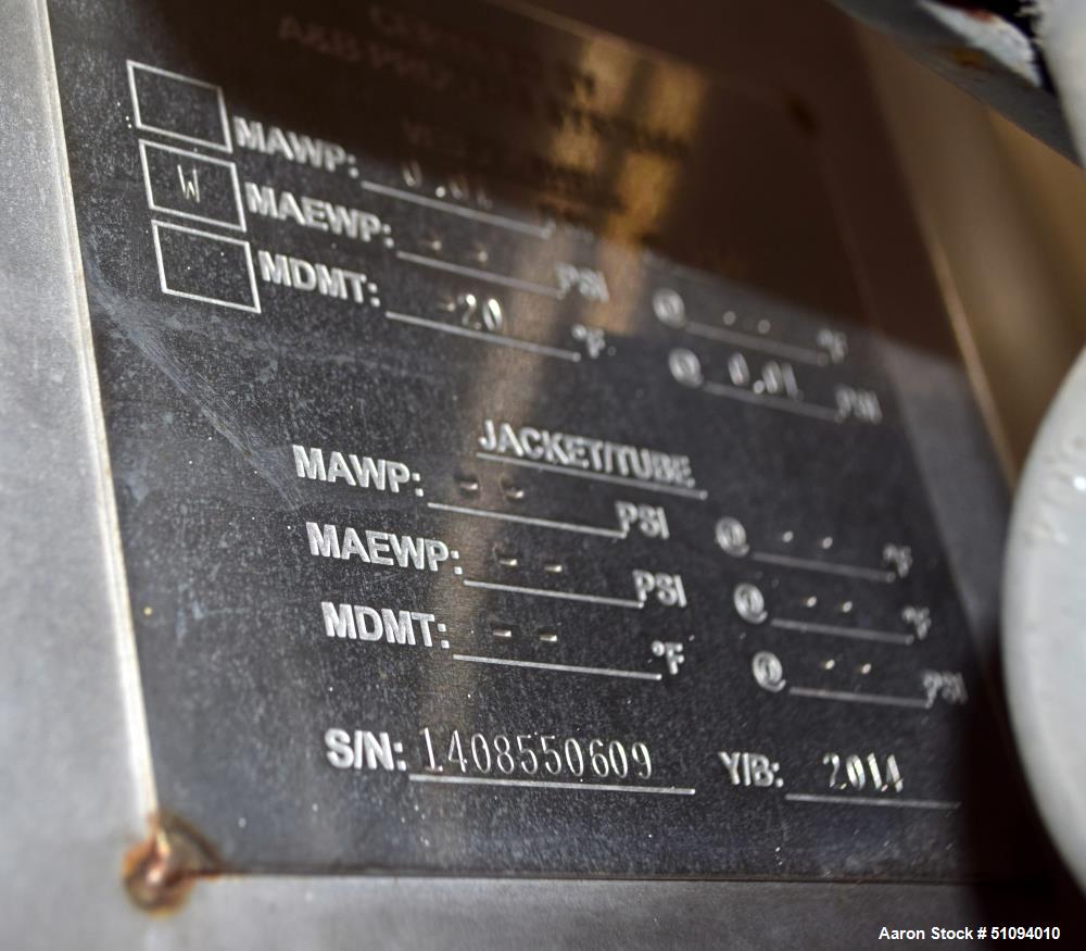 Used A&B Process Tank, Approximate 5000 Gallon