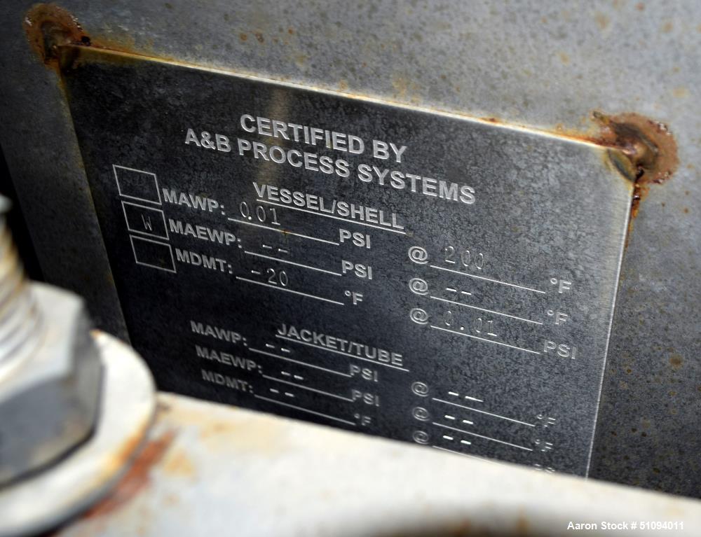 Used A&B Process Tank, Approximate 5000 Gallon