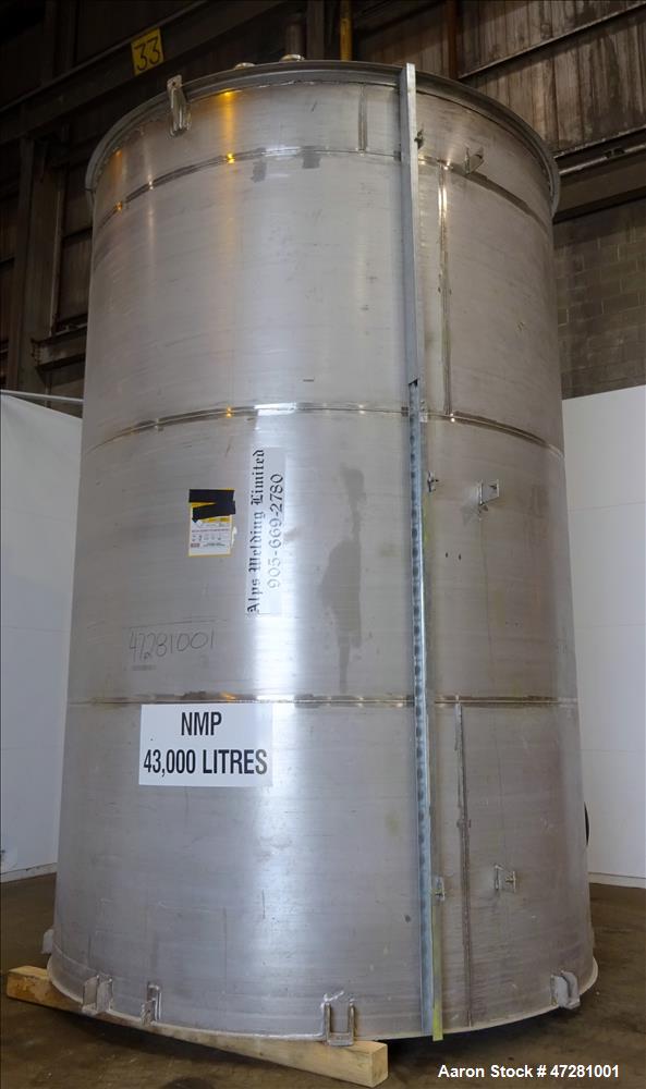 Used ALPS Welding Limited Tank, 43,000 Liters / 11,360 Gallons, 304L Stainless