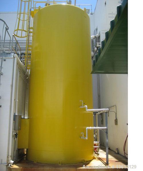 Used 12,000 Gallon APV Crepaco Fructose Silo. Stainless steel construction, insulated, sheathed in carbon steel and jacketed. 24.2 X10.4 Double wall, steel outer wall. Stanless steel inner. Inlets, 4...