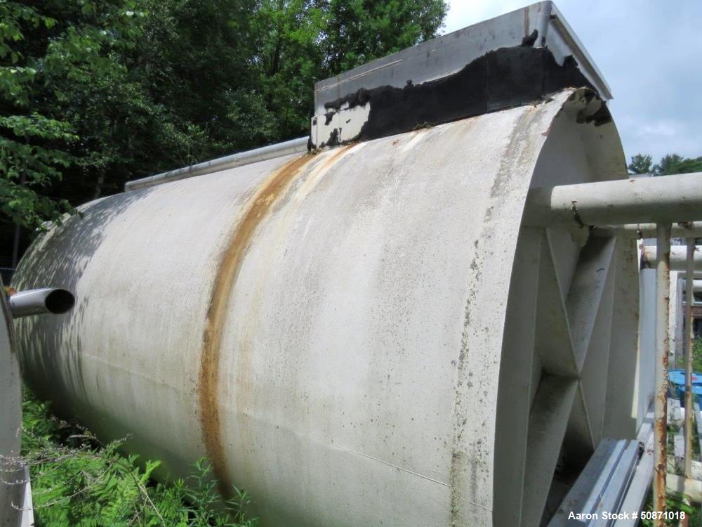 Used APV Crepaco 10,000 Gallon Mix Tank, 304 Stainless Steel, Vertical.