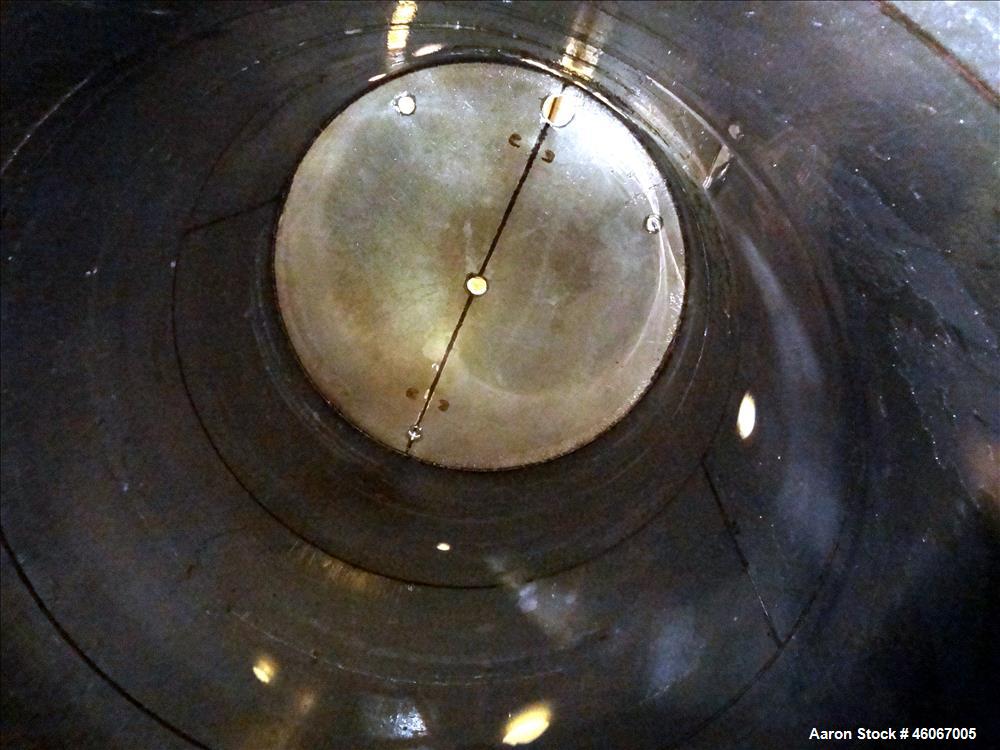 Used Acme Industrial Tank, 6000 Gallon, 304 Stainless Steel, Vertical. Approximate 192" Straight Side x 96" Diameter. Partial cone top, flat bottom. Top openings: 4", (3) 3", 6". Side openings: 24" m...