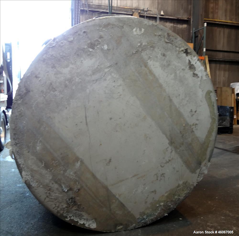 Used Acme Industrial Tank, 6000 Gallon, 304 Stainless Steel, Vertical. Approximate 192" Straight Side x 96" Diameter. Partial cone top, flat bottom. Top openings: 4", (3) 3", 6". Side openings: 24" m...