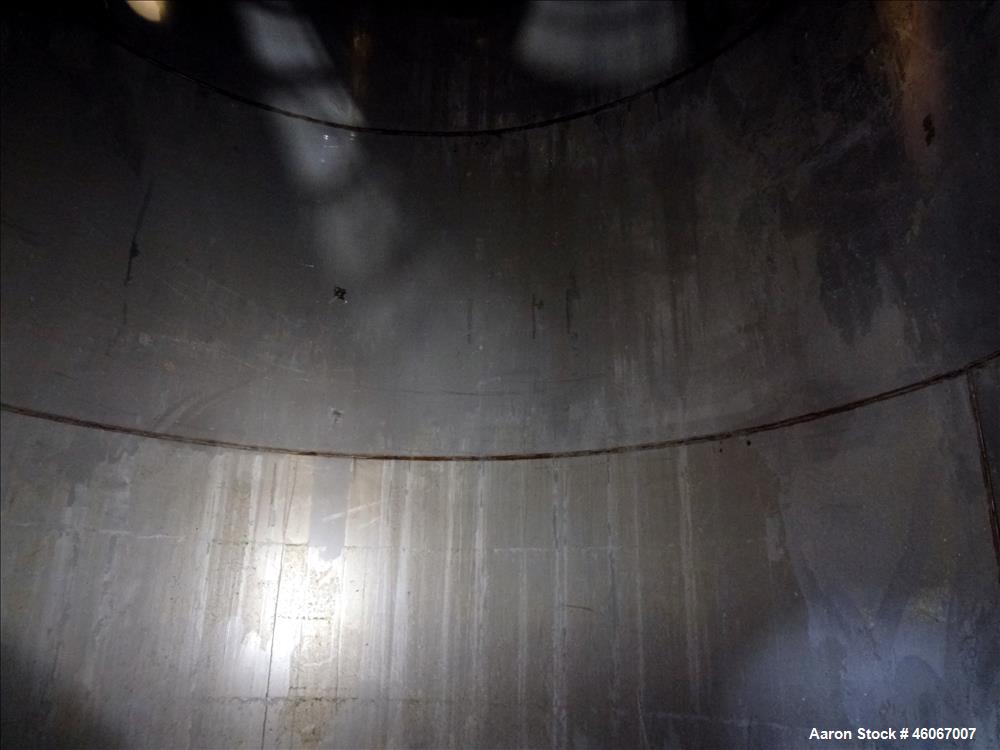 Used Acme Industrial Tank, 6000 Gallon, 304 Stainless Steel, Vertical. Approximate 192" Straight Side x 96" Diameter. Partial cone top, flat bottom. Top openings: 4", (3) 3", 6". Side openings: 24" m...