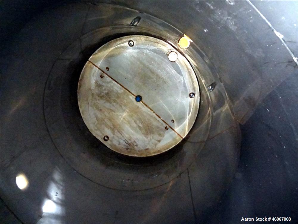 Used Acme Industrial Tank, 6000 Gallon, 304 Stainless Steel, Vertical. Approximate 192" Straight Side x 96" Diameter. Partial cone top, flat bottom. Top openings: 4", (3) 3", 6". Side openings: 24" m...