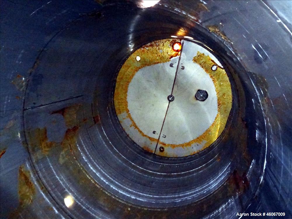 Used Acme Industrial Tank, 6000 Gallon, 304 Stainless Steel, Vertical. Approximate 192" Straight Side x 96" Diameter. Partial cone top, flat bottom. Side openings: 24" man way with cover, (2) 3". Ser...