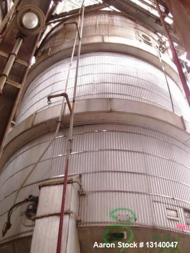 Used Alloy Fabricators 316 Stainless Steel Pressure Mix Tank, Approximately 16,000 Gallon.  12 diameter x 19-3" high straight side. Welded dished heads. Internal rated 25/FV at 350 degrees F. Bottom ...
