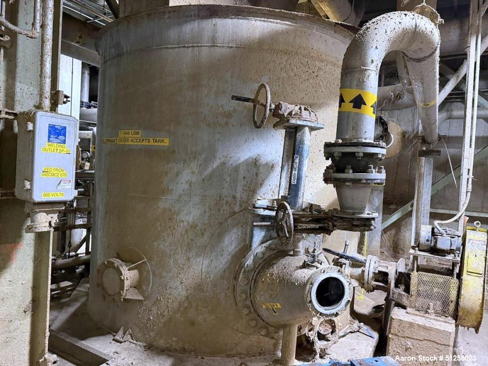 Used 7,500 Gallon Alloy Fabricators Stainless Steel Tank. 304L Stainless steel. Approximately 12' diameter x 9' tall. Flat top. Built 1995.