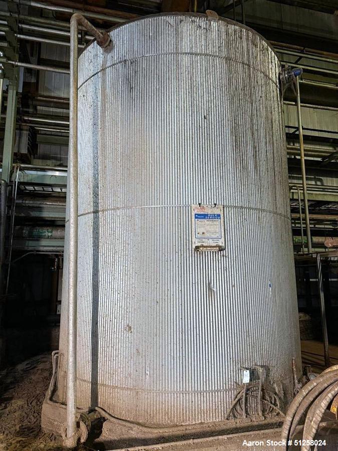Used 12,000 Gallon Alloy Fabricators Stainless Steel Tank. 316L Stainless steel. Vertical. Insulated. Side manway.