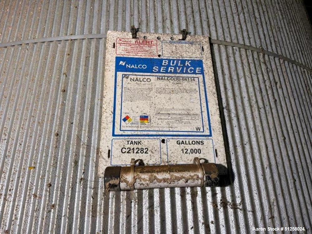 Used 12,000 Gallon Alloy Fabricators Stainless Steel Tank. 316L Stainless steel. Vertical. Insulated. Side manway.