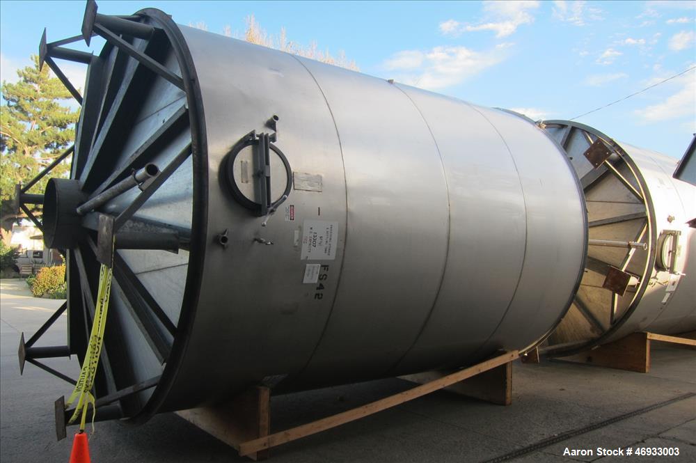 Used Ametek Valley Foundry & Machine Works Food Grade Stainless Steel Storage T