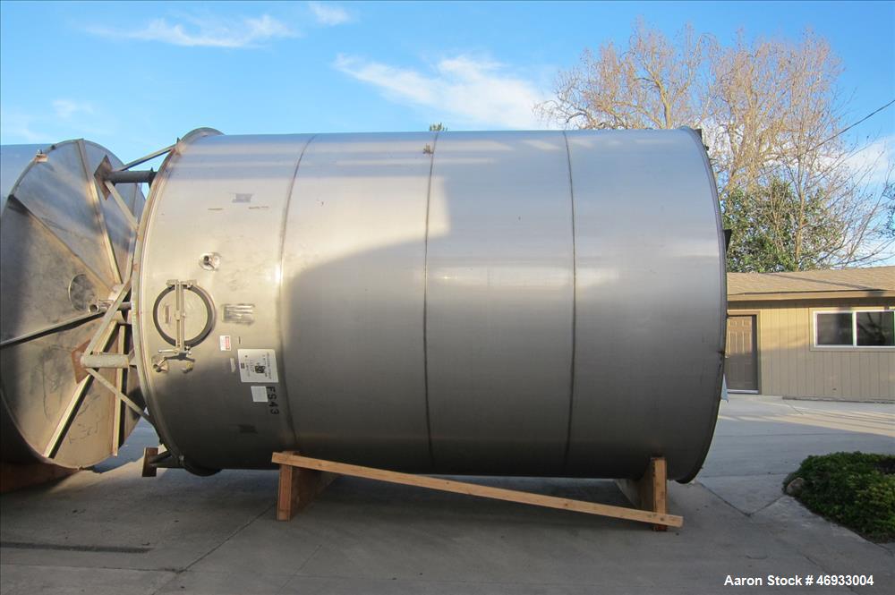 Used Ametek Valley Foundry & Machine Works Food Grade Stainless Steel Storage T