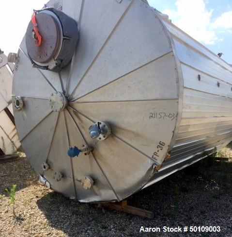 Used Apache Stainless Equipment Storage Tank, 10,500 Gallon