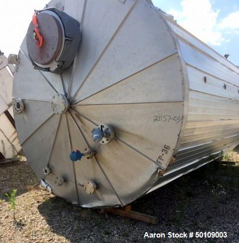 Used- Apache Stainless Equipment Storage Tank, 10,500 Gallon