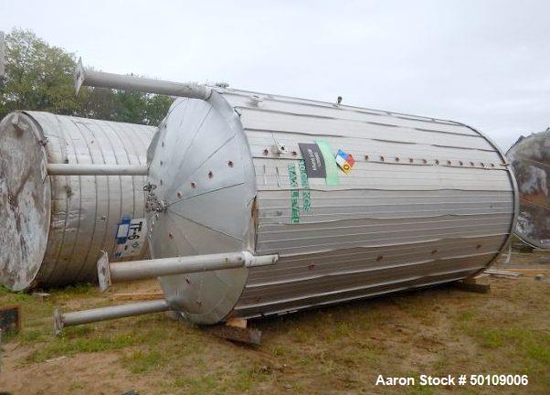 Used Walker Storage Tank, 10,000 Gallon, 304 Stainless Steel