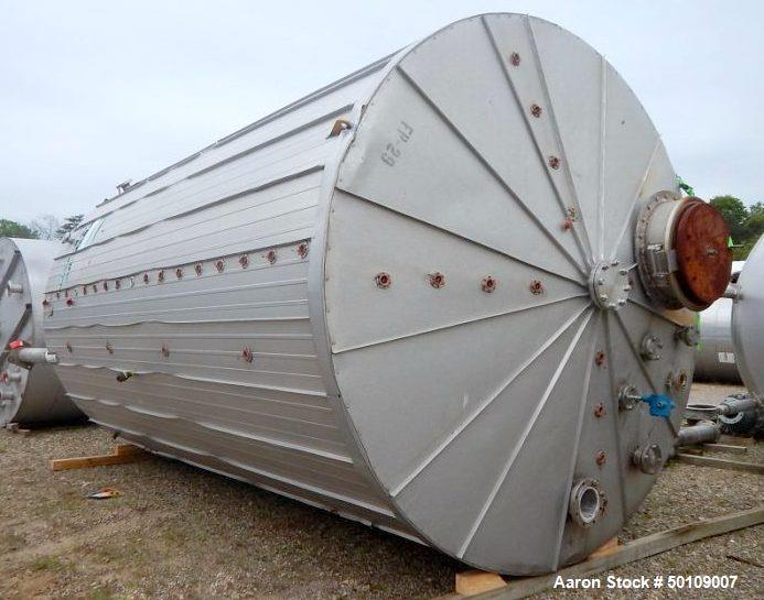 Used- Walker Storage Tank, 10,000 Gallon, 304 Stainless Steel