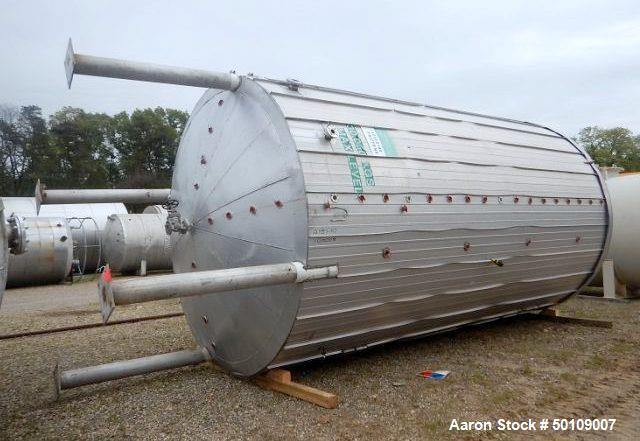 Used Walker Storage Tank, 10,000 Gallon, 304 Stainless Steel