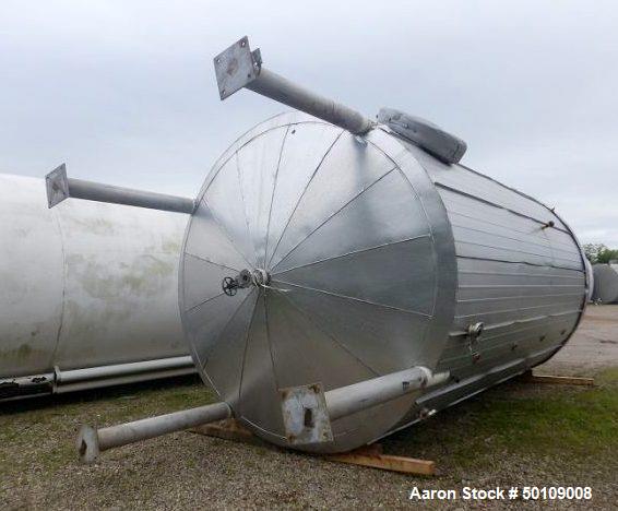Used Walker Storage Tank, 10,000 Gallon, 304 Stainless Steel