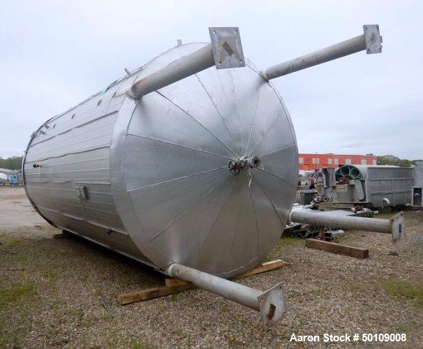 Used- Walker Storage Tank, 10,000 Gallon, 304 Stainless Steel