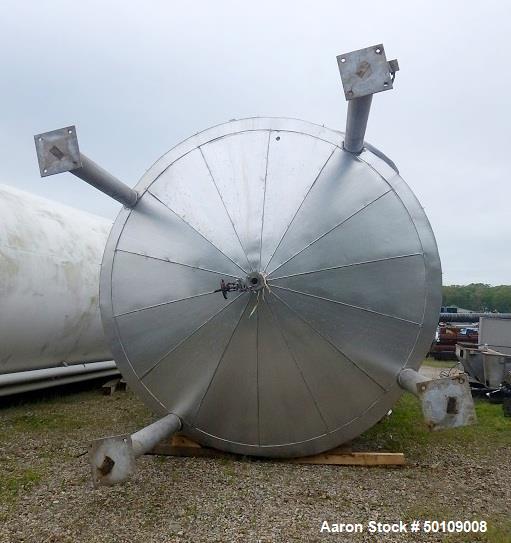 Used- Walker Storage Tank, 10,000 Gallon, 304 Stainless Steel