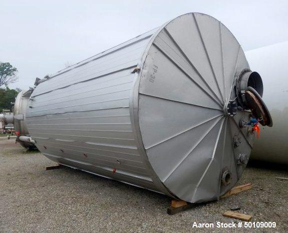 Used- Walker Storage Tank, 10,000 Gallon, 304 Stainless Steel