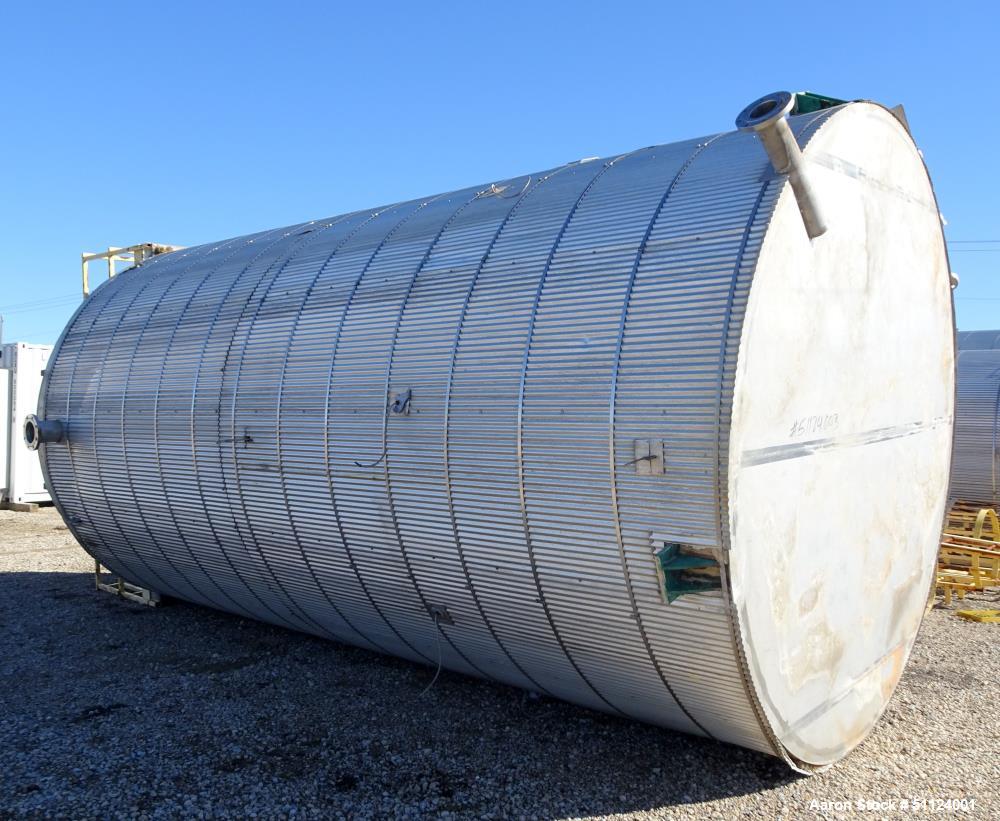 Used Apache Stainless Equipment Tank. API-650- 10,000 Gallon, 304L Stainless St