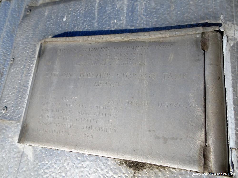 Used Apache Stainless Equipment Tank