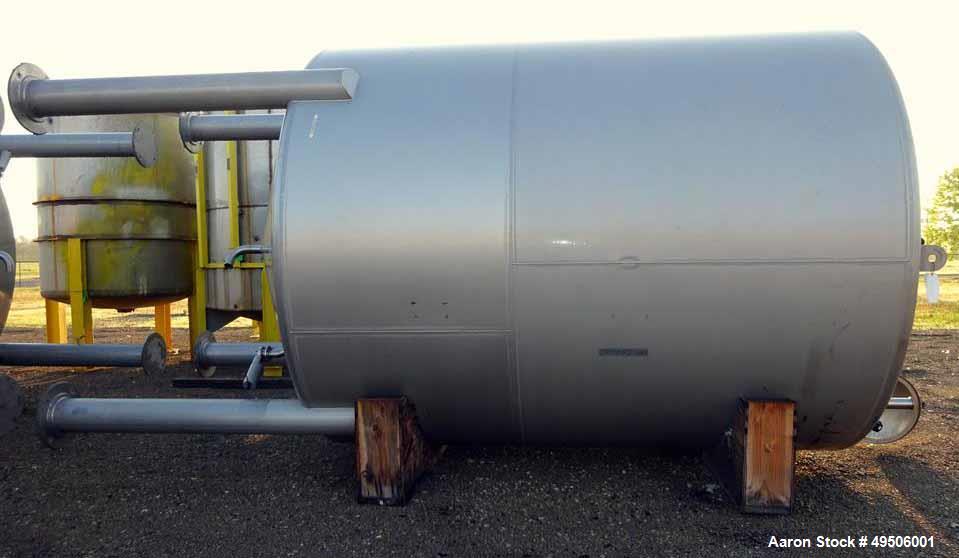 Used Apparatebau Nordhausen Tank, 5000 Gallon, 316 Stainless Steel,