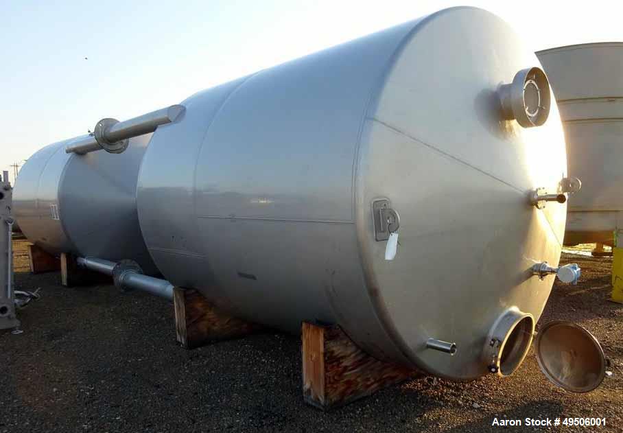 Used Apparatebau Nordhausen Tank, 5000 Gallon, 316 Stainless Steel,