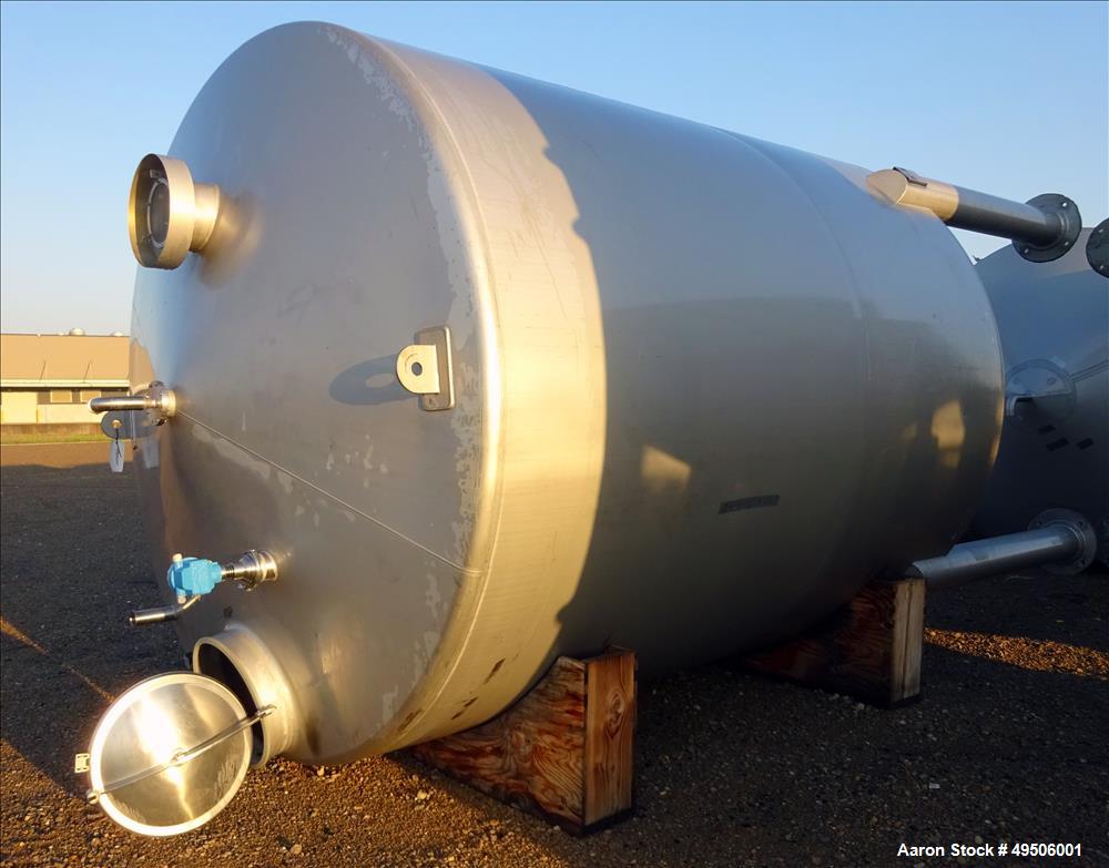 Used Apparatebau Nordhausen Tank, 5000 Gallon, 316 Stainless Steel,