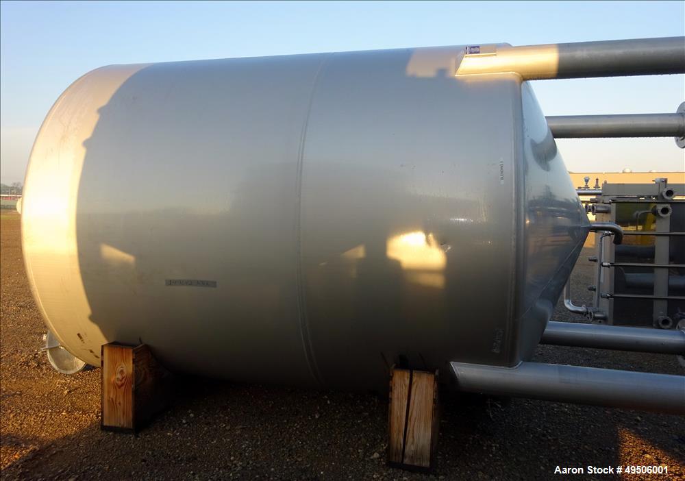 Used Apparatebau Nordhausen Tank, 5000 Gallon, 316 Stainless Steel,