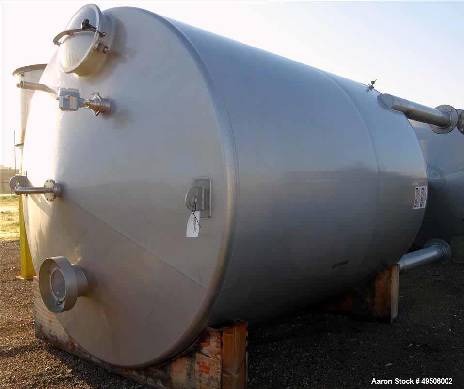Used Apparatebau Nordhausen Tank, 5000 Gallon, 316 Stainless Steel.